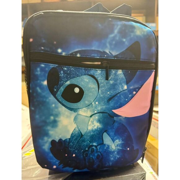 Galaxy Design Lilo And Stitch Lunch Zip Up Bag Box - Picture 1 of 2